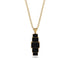 Emerald Cut Black Diamond Stairs Necklace - Briella No. 37 image 1