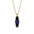 Emerald Cut Sapphire Stairs Necklace - Briella No. 43 image 1