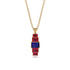 Emerald Cut Sapphire Stairs Necklace - Briella No. 58 image 1