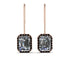 Halo Emerald Cut Diamond Earrings - Izabella No. 32 image 1