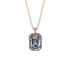 Halo Emerald Cut Diamond Necklace - Izabella No. 2 image 1