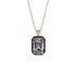 Halo Emerald Cut Diamond Necklace - Izabella No. 32 image 1