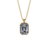 Halo Emerald Cut Diamond Necklace - Izabella No. 1 image 1