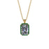 Halo Emerald Cut Diamond Necklace - Izabella No. 16 image 1