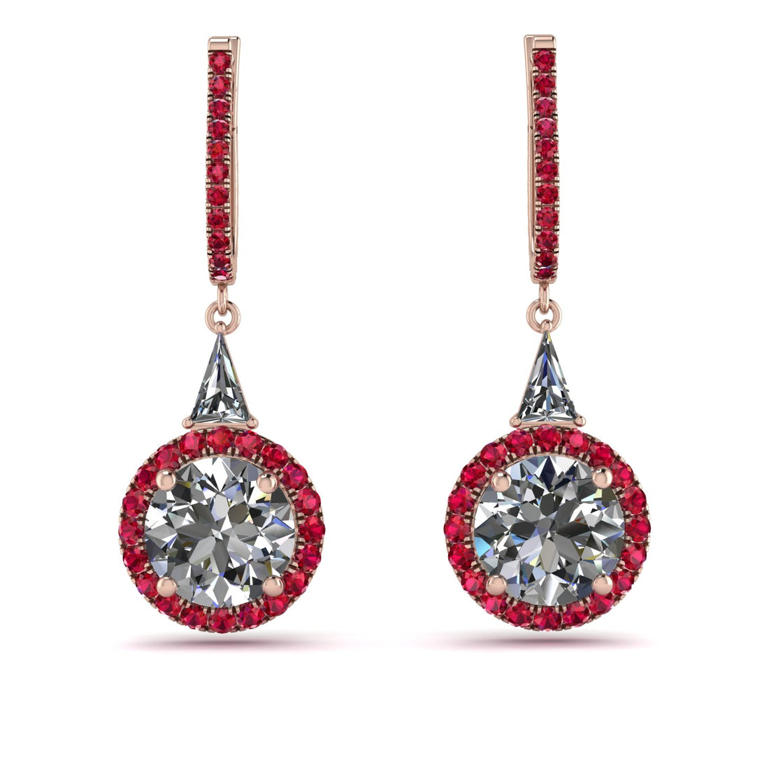 Hidden Halo Diamond Earrings - Joanna No. 47