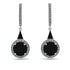 Hidden Halo Black Diamond Earrings - Joanna No. 9 image 1