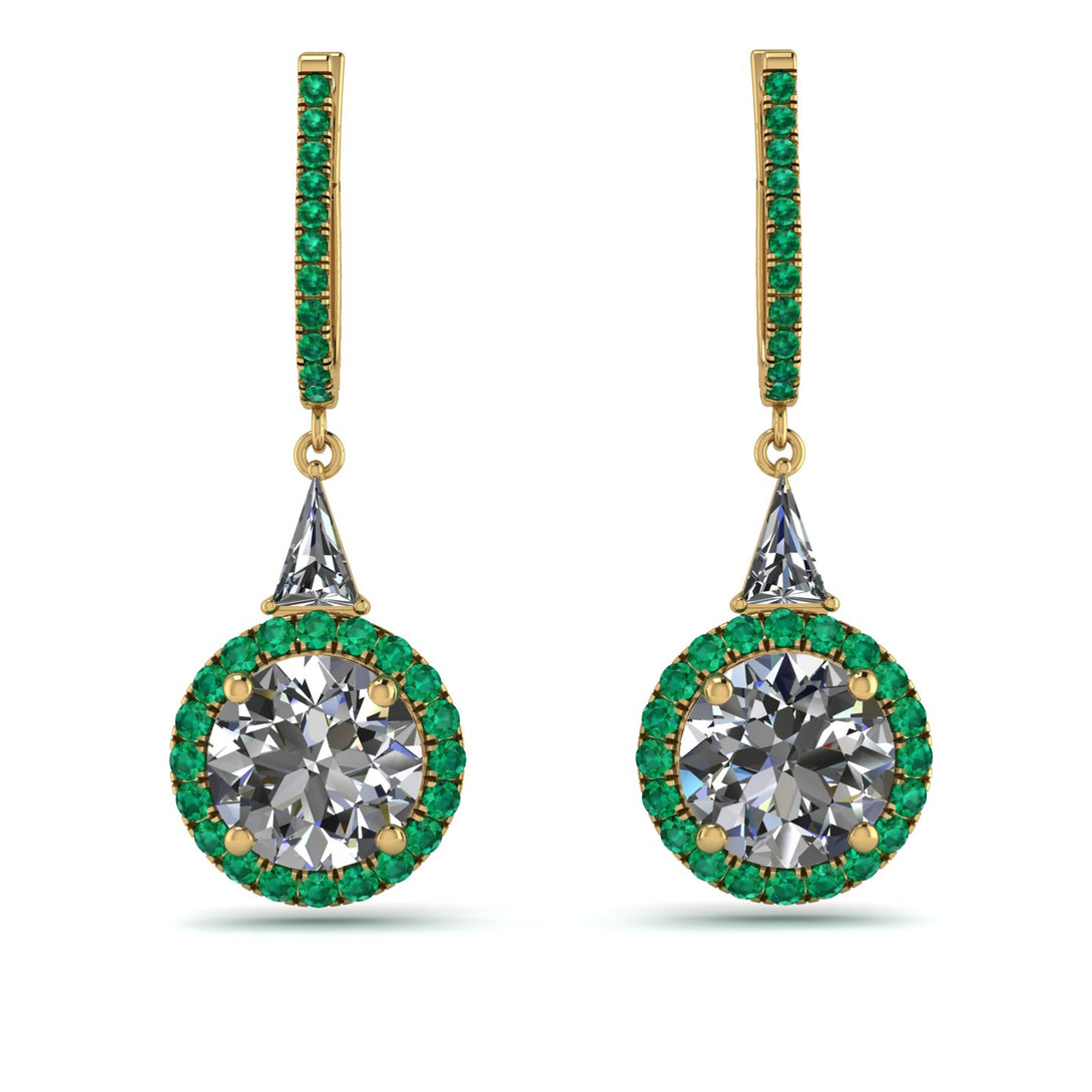 Hidden Halo Diamond Earrings - Joanna No. 16