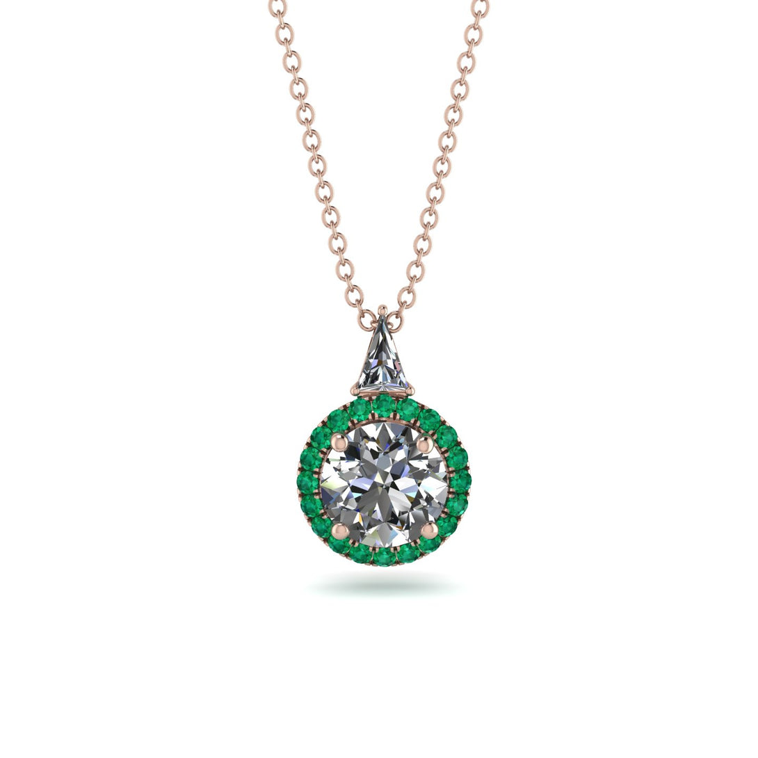 Hidden Halo Diamond Necklace - Joanna No. 17