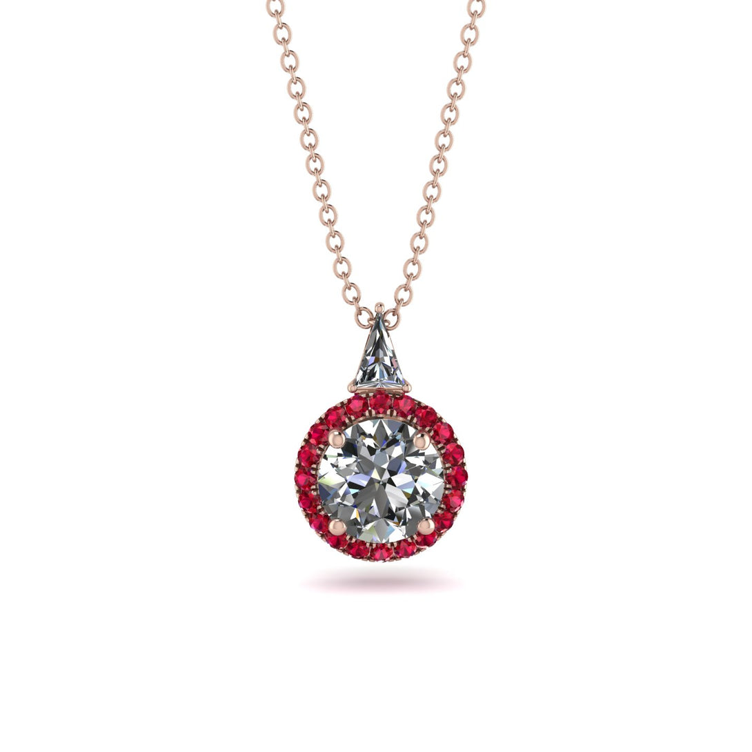Hidden Halo Diamond Necklace - Joanna No. 47