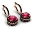 Hidden Halo Ruby Hoop Earrings - Catalina No. 41 image 1