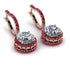 Hidden Halo Diamond Hoop Earrings - Catalina No. 47 image 1