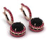 Hidden Halo Black Diamond Hoop Earrings - Catalina No. 53 image 1
