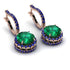 Hidden Halo Emerald Hoop Earrings - Catalina No. 65 image 1