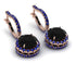 Hidden Halo Black Diamond Hoop Earrings - Catalina No. 68 image 1
