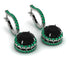 Hidden Halo Black Diamond Hoop Earrings - Catalina No. 24 image 1