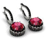 Hidden Halo Ruby Hoop Earrings - Catalina No. 42 image 1