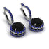 Hidden Halo Black Diamond Hoop Earrings - Catalina No. 69 image 1