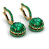 Hidden Halo Emerald Hoop Earrings - Catalina No. 19 image 1