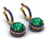 Hidden Halo Emerald Hoop Earrings - Catalina No. 64 image 1