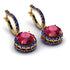 Hidden Halo Ruby Hoop Earrings - Catalina No. 70 image 1