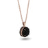 Hidden Halo Black Diamond Necklace - Catalina No. 38 image 1