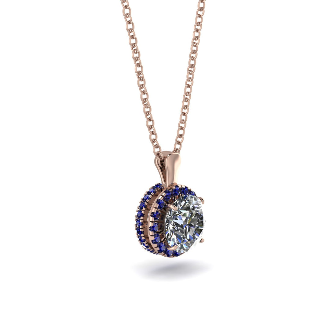 Hidden Halo Diamond Necklace - Catalina No. 62