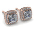 Hidden Halo Princess Diamond Earrings - Georgia No. 2 image 1