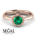 Solitaire Minimalist Emerald Ring - Eden No. 5 image 2