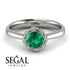 Solitaire Minimalist Emerald Ring - Eden No. 6 image 2