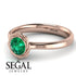 Solitaire Minimalist Emerald Ring - Eden No. 5 image 3