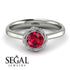 Solitaire Minimalist Ruby Ring - Eden No. 12 image 2