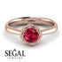Solitaire Minimalist Ruby Ring - Eden No. 11 image 2