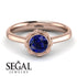Solitaire Minimalist Sapphire Ring - Eden No. 14 image 2