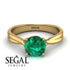 Solitaire Twist Shank Emerald Ring - Eleanor No. 4 image 2