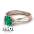 Solitaire Twist Shank Emerald Ring - Eleanor No. 5 image 3