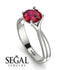 Solitaire Twist Shank Ruby Ring - Eleanor No. 12 image 6