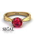Solitaire Twist Shank Ruby Ring - Eleanor No. 10 image 2