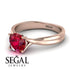 Solitaire Twist Shank Ruby Ring - Eleanor No. 11 image 3