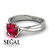 Solitaire Twist Shank Ruby Ring - Eleanor No. 12 image 3