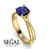Solitaire Twist Shank Sapphire Ring - Eleanor No. 13 image 6