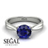 Solitaire Twist Shank Sapphire Ring - Eleanor No. 15 image 2