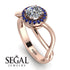 Split Shank Halo Diamond Engagement Ring - Adriana No. 62 image 10