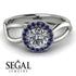 Split Shank Halo Diamond Engagement Ring - Adriana No. 63 image 2