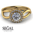 Split Shank Halo Diamond Engagement Ring - Adriana No. 1 image 2