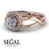 Split Shank Halo Diamond Engagement Ring - Adriana No. 2 image 3