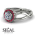 Split Shank Halo Diamond Engagement Ring - Adriana No. 48 image 3
