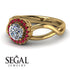 Split Shank Halo Diamond Engagement Ring - Adriana No. 46 image 3