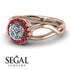 Split Shank Halo Diamond Engagement Ring - Adriana No. 47 image 3
