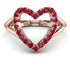 Split Shank Heart Ruby Ring - Delaney No. 11 image 1