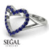 Split Shank Heart Sapphire Ring - Delaney No. 15 image 3